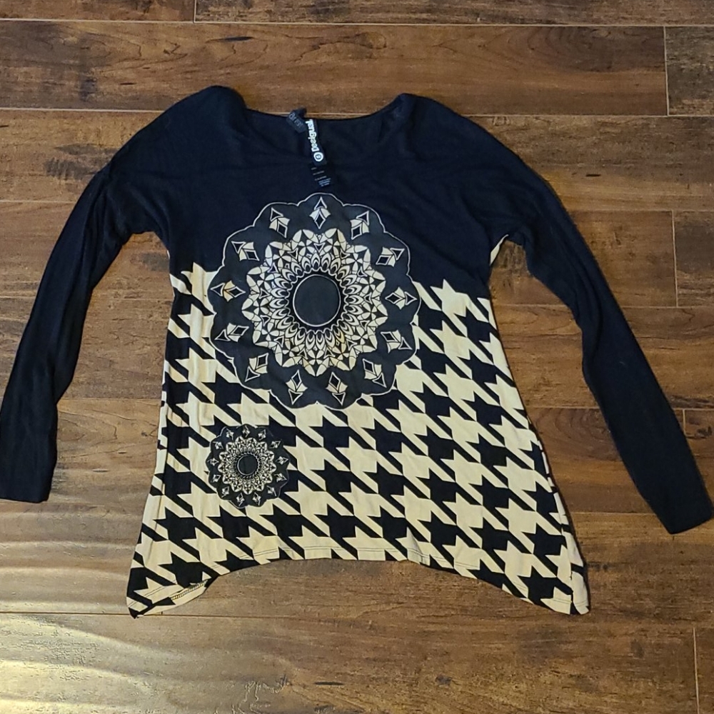 BOGO Desigual Houndstooth Top, XS